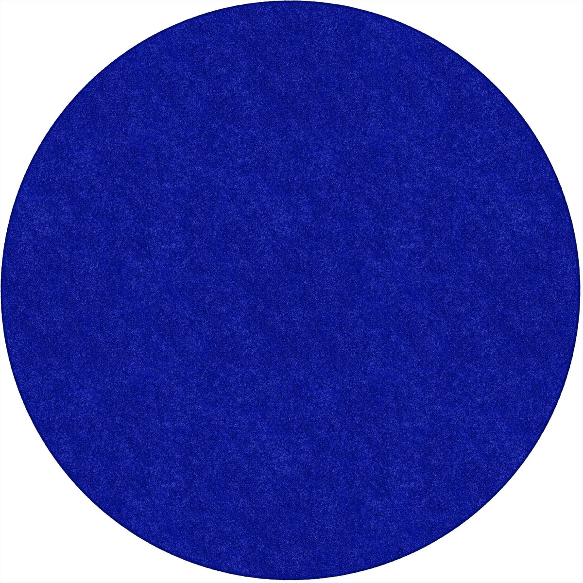 Flagship Carpets Amerisoft Royal Blue Round Rug - 72’’ Diameter - Rugs & Mats