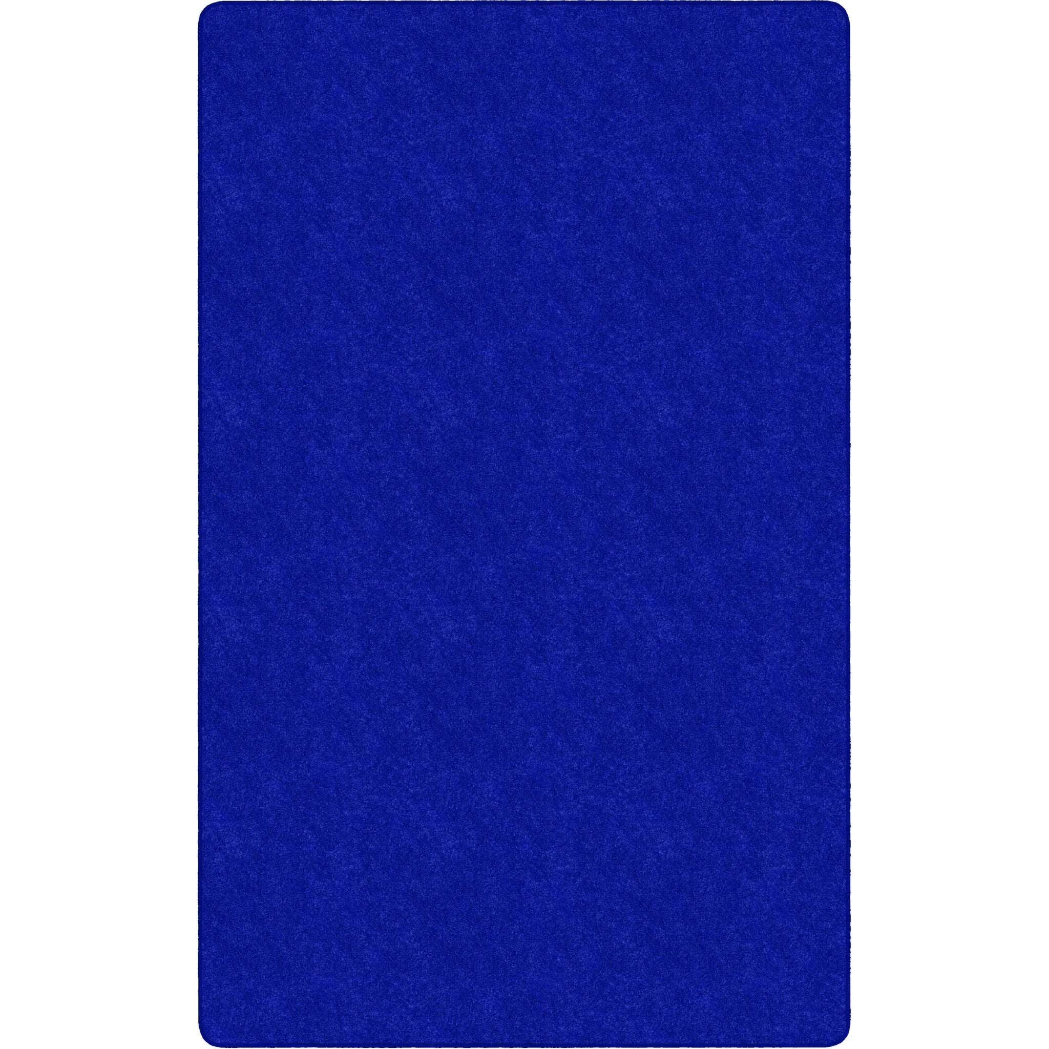 Flagship Carpets Amerisoft Royal Blue Rug - 48’’x72’’ Rectangle - Soft Polyester/Nylon - Rugs & Mats