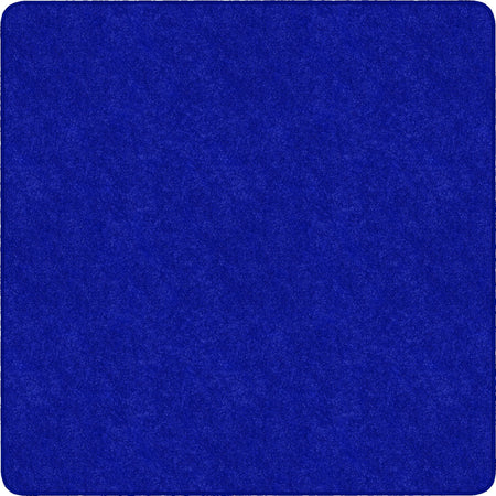 Flagship Carpets Amerisoft Royal Blue Square Rug - 72’’x72’’ - Polyester/Nylon - Rugs & Mats