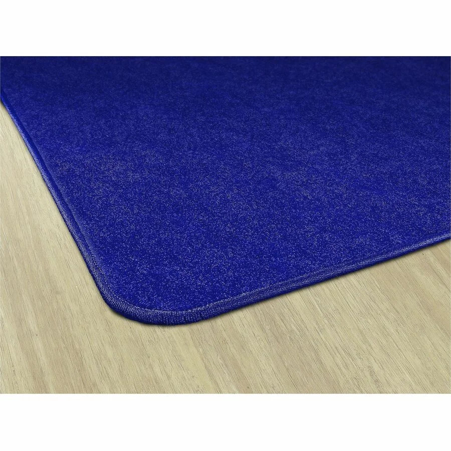 Flagship Carpets Amerisoft Royal Blue Square Rug - 72’’x72’’ - Polyester/Nylon - Rugs & Mats