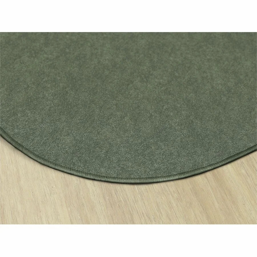 Flagship Carpets Amerisoft Solid Color Oval Rug - Sage Green - 12ft x 90’’ - Rugs & Mats