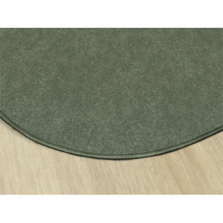 Flagship Carpets Amerisoft Solid Color Oval Rug - Sage Green - 12ft x 90’’ - Rugs & Mats