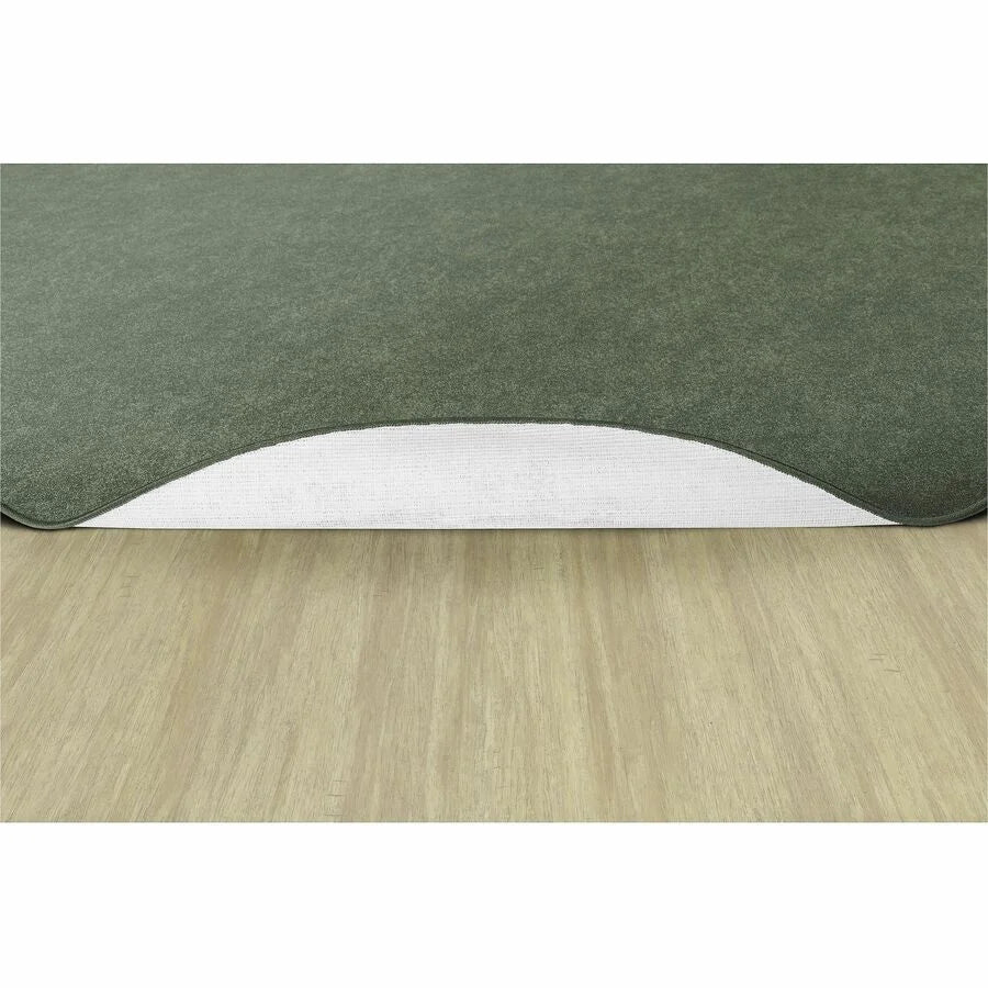 Flagship Carpets Amerisoft Solid Color Oval Rug - Sage Green - 12ft x 90’’ - Rugs & Mats