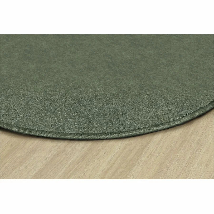 Flagship Carpets Amerisoft Solid Color Oval Rug - Sage Green - 12ft x 90’’ - Rugs & Mats