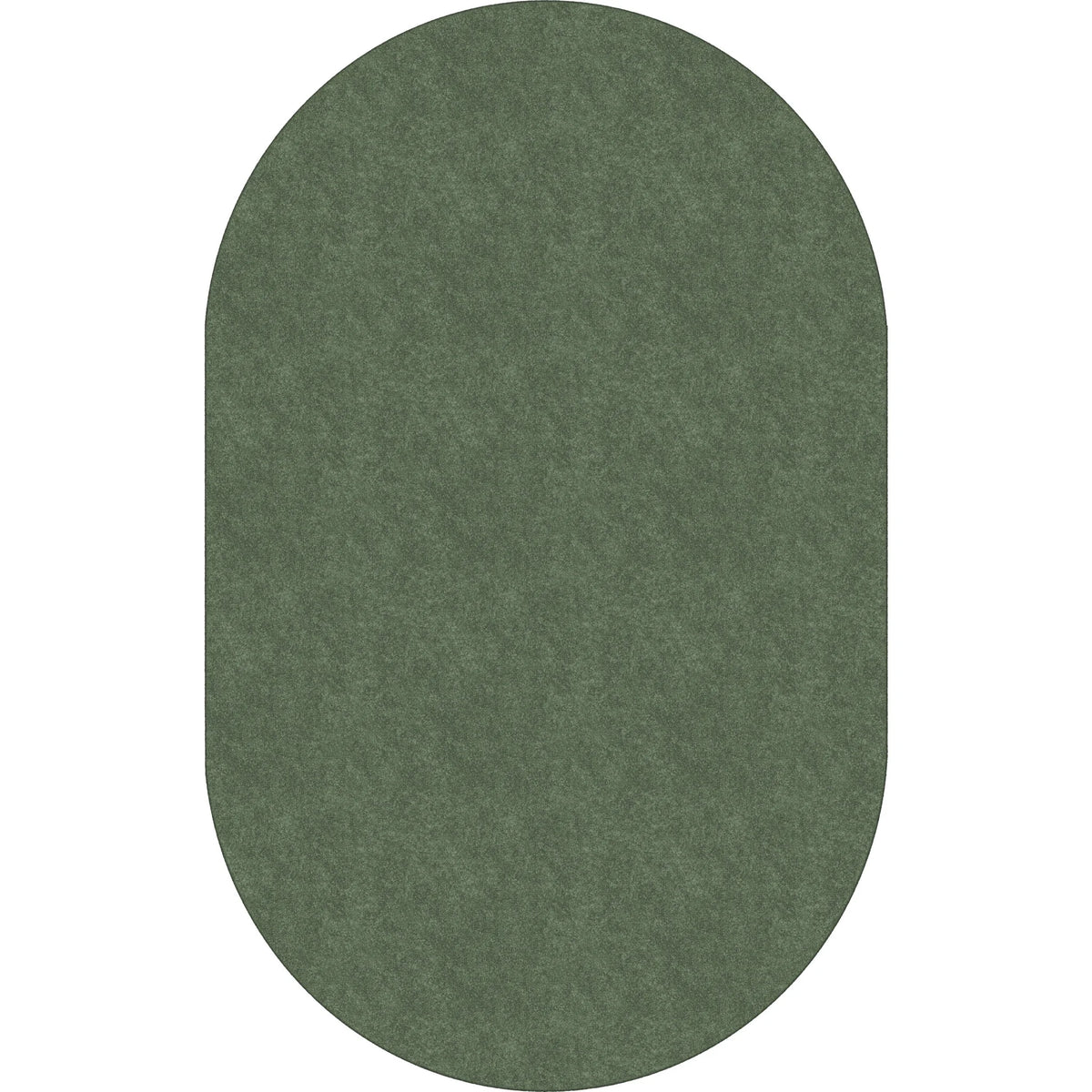 Flagship Carpets Amerisoft Solid Color Oval Rug - Sage Green - 12ft x 90’’ - Rugs & Mats
