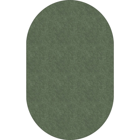 Flagship Carpets Amerisoft Solid Color Oval Rug - Sage Green - 12ft x 90’’ - Rugs & Mats