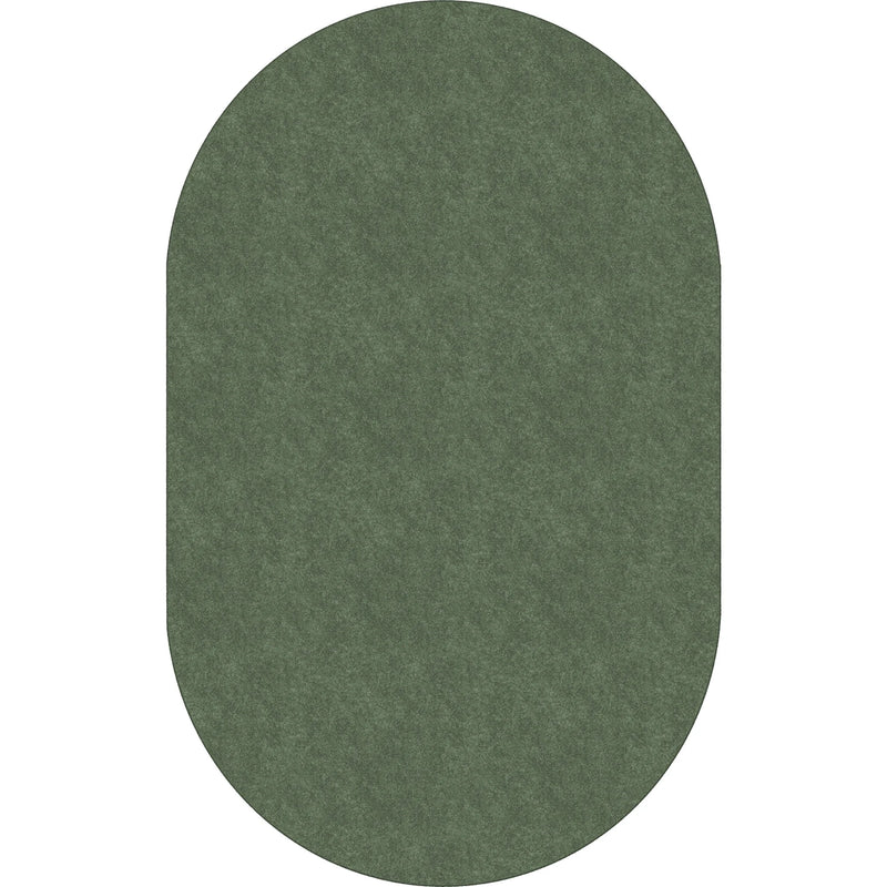 Flagship Carpets Amerisoft Solid Color Oval Rug - Sage Green - 12ft x 90’’ - Rugs & Mats