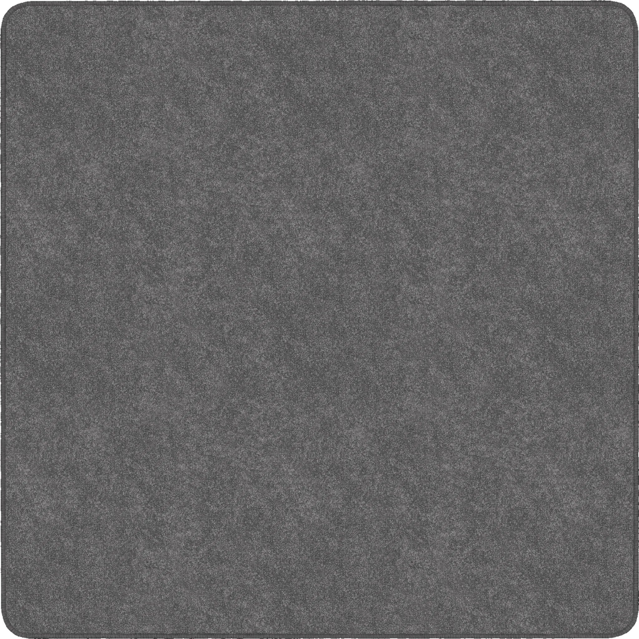 Flagship Carpets Amerisoft Solid Color Rug - 12x12 ft Square Gray - Rugs & Mats