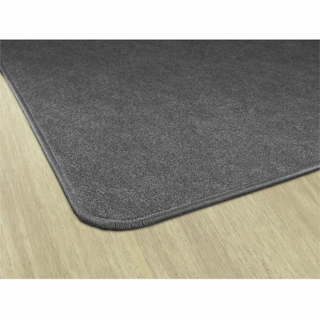 Flagship Carpets Amerisoft Solid Color Rug - 12x12 ft Square Gray - Rugs & Mats