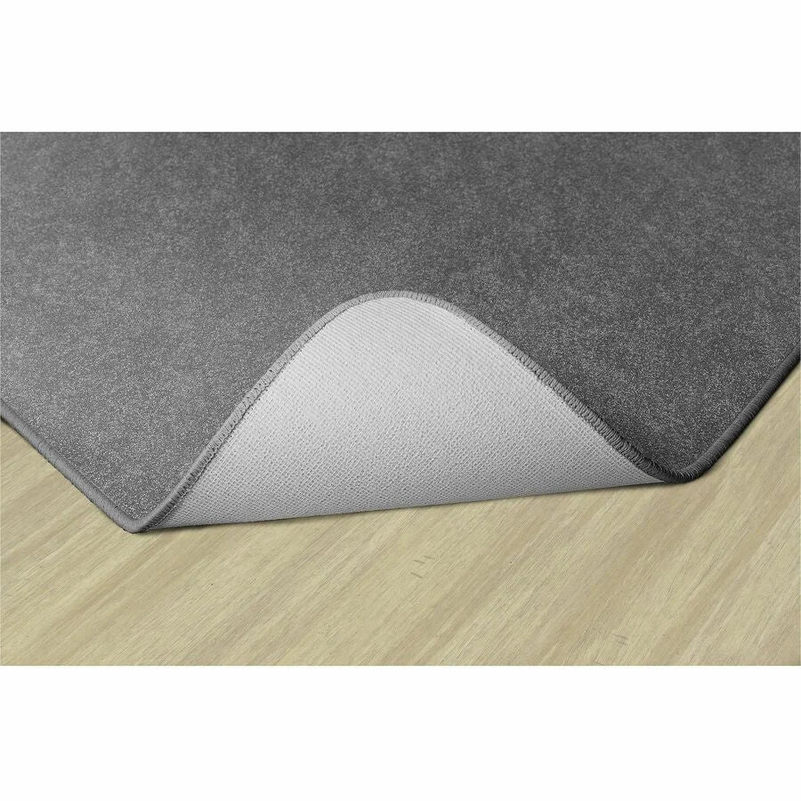 Flagship Carpets Amerisoft Solid Color Rug - 18x12 ft - Gray - Nylon/Polyester - Rugs & Mats