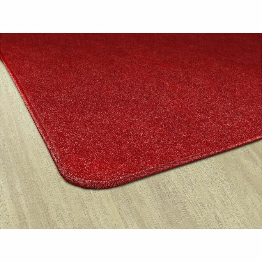 Flagship Carpets Amerisoft Solid Color Rug - Classic Red - 12ft x 90’’ - Rugs & Mats