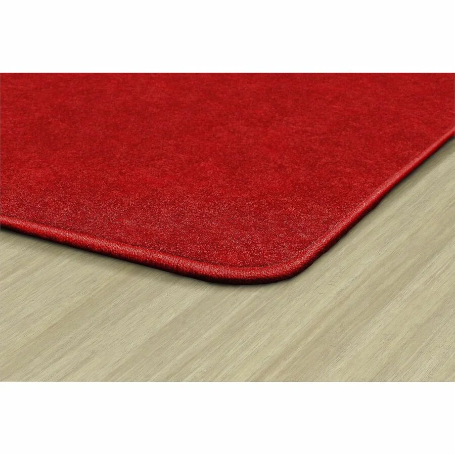 Flagship Carpets Amerisoft Solid Color Rug - Classic Red Rectangle - Rugs & Mats