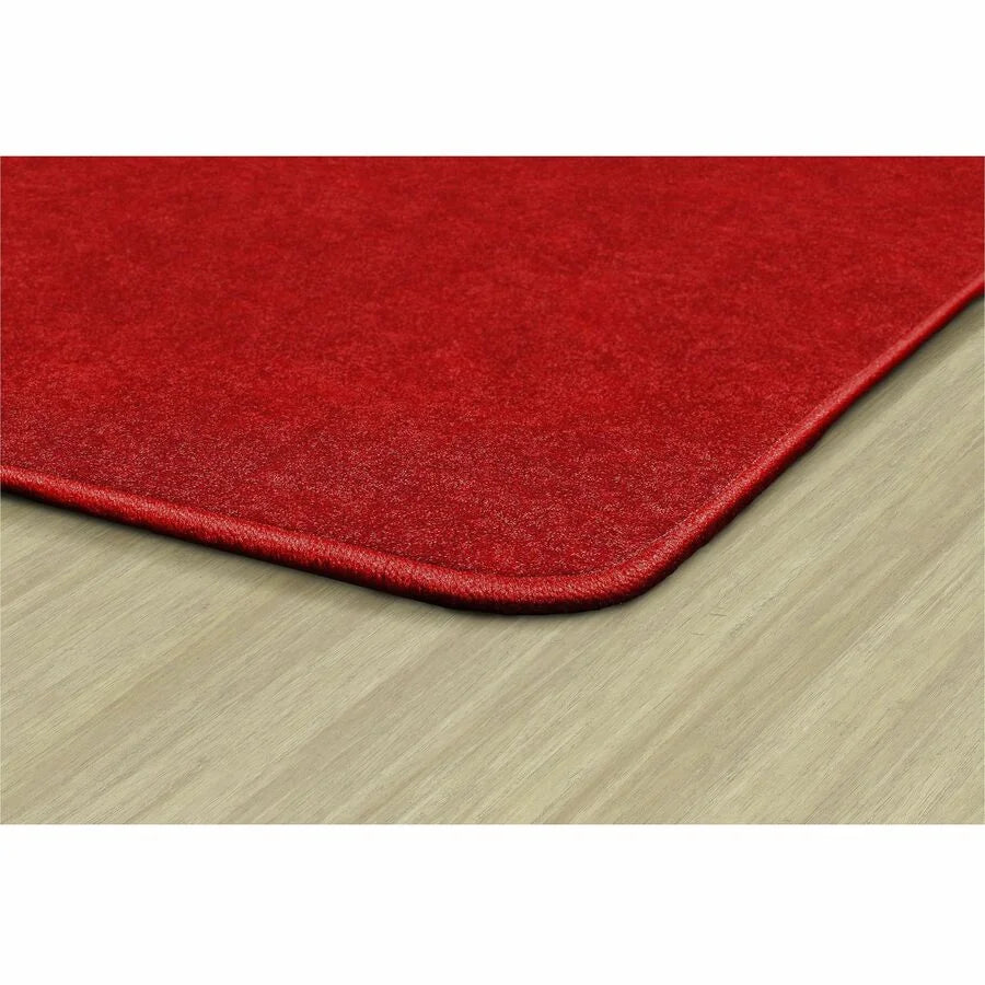 Flagship Carpets Amerisoft Solid Color Rug - Classic Red Rectangle - Rugs & Mats