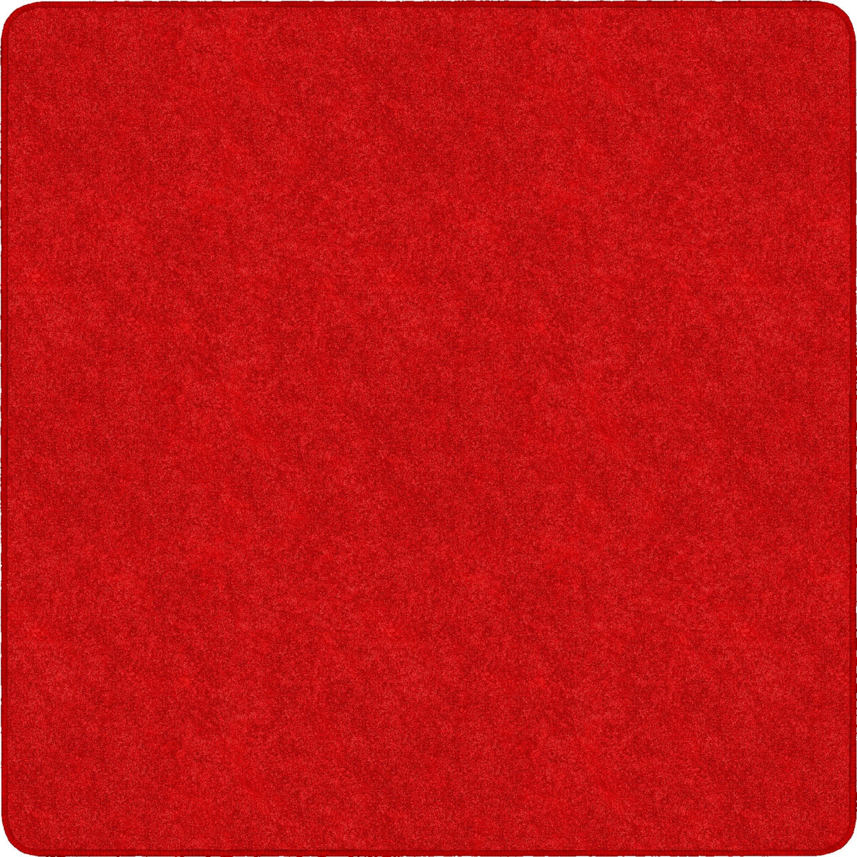Flagship Carpets Amerisoft Solid Color Rug - Classic Red Square - Rugs & Mats