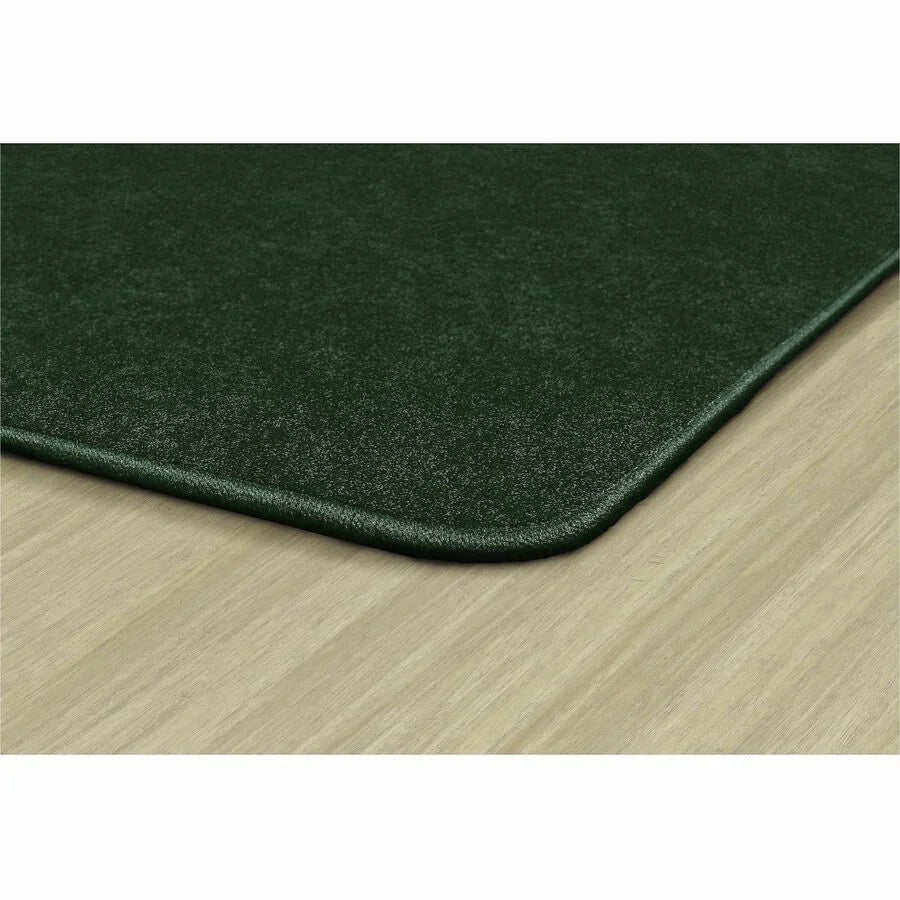 Flagship Carpets Amerisoft Solid Color Rug - Emerald Green Square - Rugs & Mats