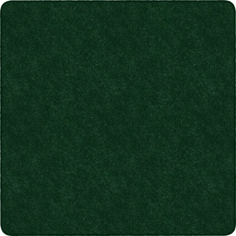 Flagship Carpets Amerisoft Solid Color Rug - Emerald Green Square - Rugs & Mats