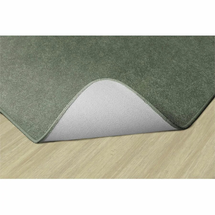 Flagship Carpets Amerisoft Solid Color Rug - Sage Green - 12ft x 90’’ - Nylon/Polyester - Rugs & Mats