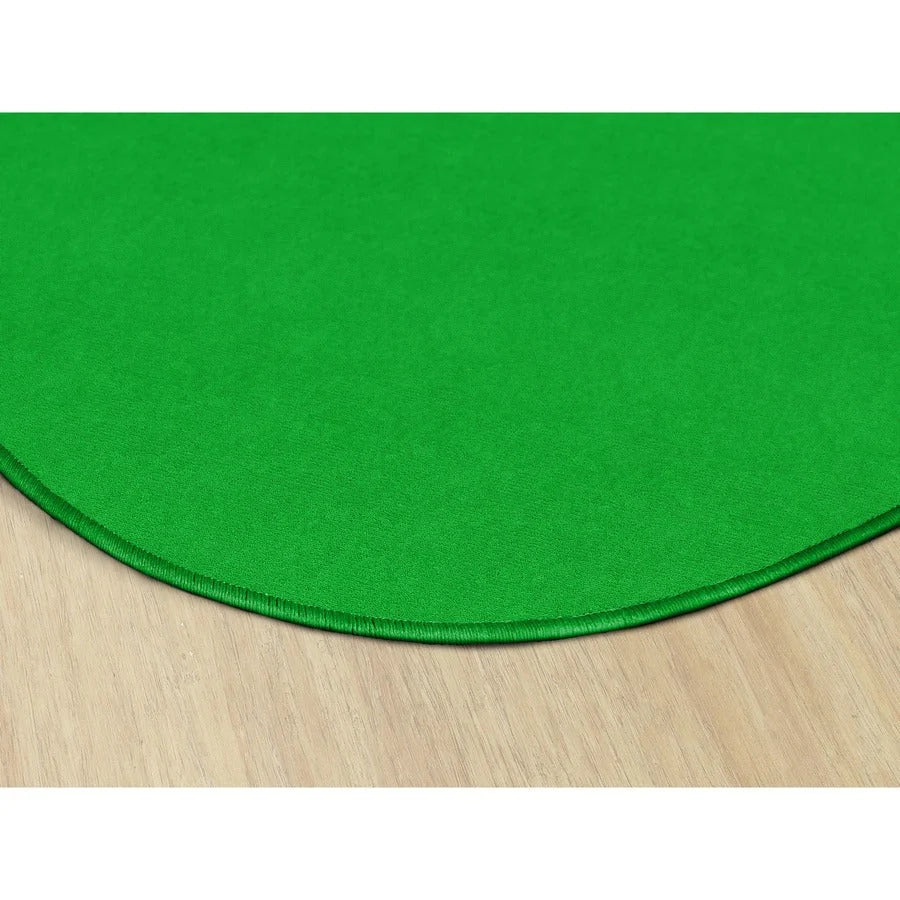 Flagship Carpets Ameristrong Lime Green Oval Rug - Traditional Style 91.20’’ x 12 ft Fiber/Nylon - Rugs & Mats