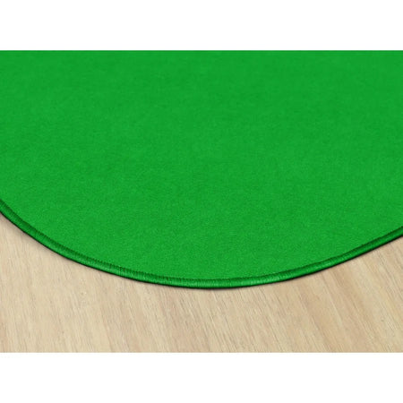 Flagship Carpets Ameristrong Lime Green Oval Rug - Traditional Style 91.20’’ x 12 ft Fiber/Nylon - Rugs & Mats