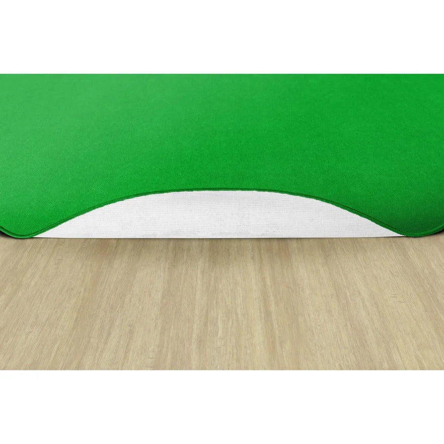 Flagship Carpets Ameristrong Lime Green Oval Rug - Traditional Style 91.20’’ x 12 ft Fiber/Nylon - Rugs & Mats