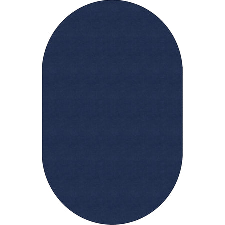 Flagship Carpets Ameristrong Navy Oval Rug - Traditional Floor 91.20’’ x 12 ft Fiber/Nylon - Rugs & Mats