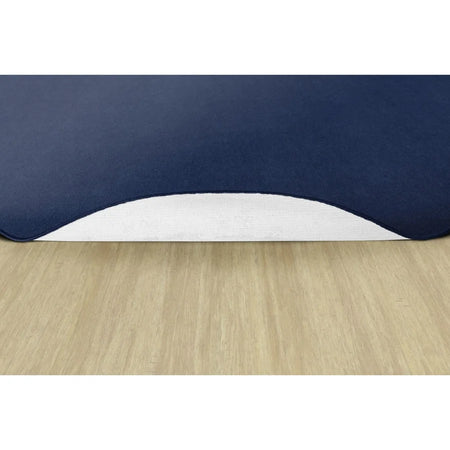 Flagship Carpets Ameristrong Navy Oval Rug - Traditional Floor 91.20’’ x 12 ft Fiber/Nylon - Rugs & Mats