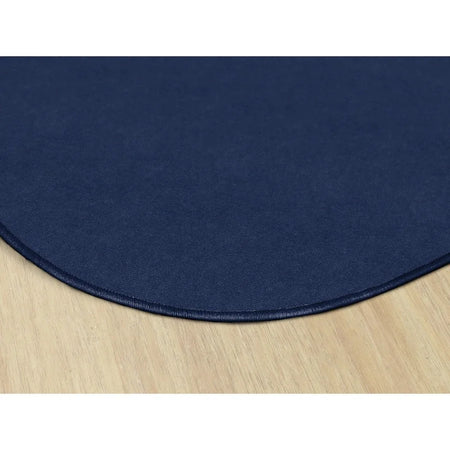 Flagship Carpets Ameristrong Navy Oval Rug - Traditional Floor 91.20’’ x 12 ft Fiber/Nylon - Rugs & Mats