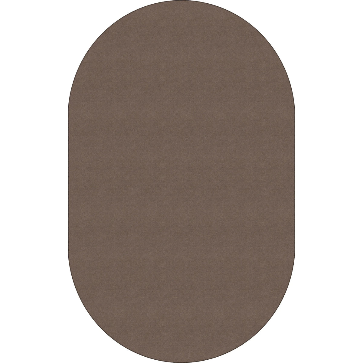 Flagship Carpets Ameristrong Solid Color Oval Rug - Almond Fiber Nylon - Rugs & Mats