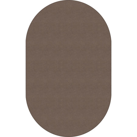 Flagship Carpets Ameristrong Solid Color Oval Rug - Almond Fiber Nylon - Rugs & Mats