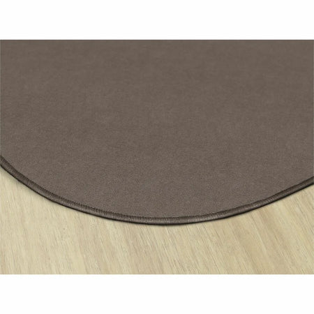 Flagship Carpets Ameristrong Solid Color Oval Rug - Almond Fiber Nylon - Rugs & Mats