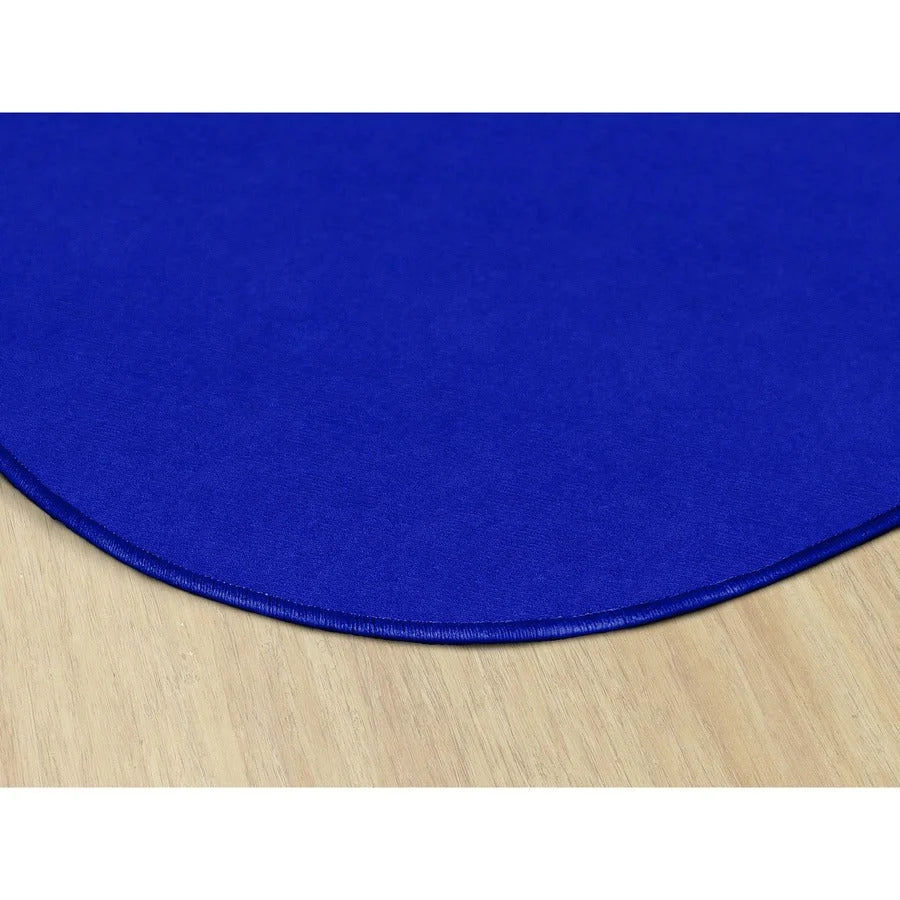 Flagship Carpets Ameristrong Solid Color Oval Rug - Royal Blue - 91.20’’ x 12 ft - Traditional Fiber/Nylon - Rugs & Mats