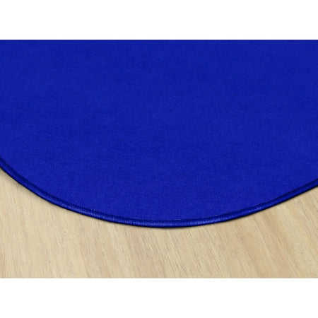 Flagship Carpets Ameristrong Solid Color Oval Rug - Royal Blue - 91.20’’ x 12 ft - Traditional Fiber/Nylon - Rugs & Mats