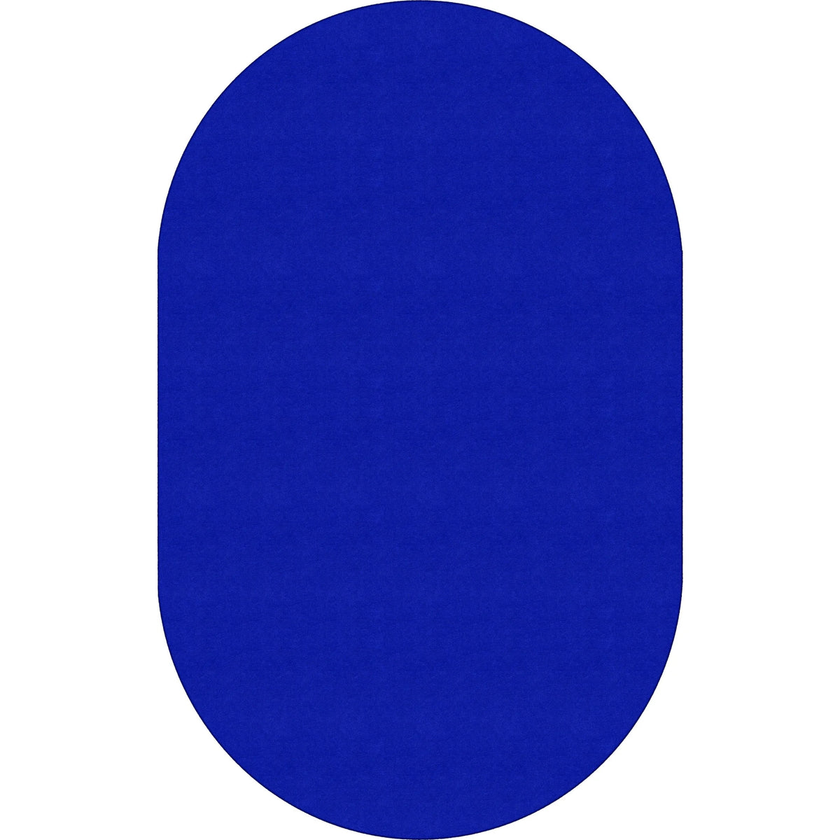 Flagship Carpets Ameristrong Solid Color Oval Rug - Royal Blue - 91.20’’ x 12 ft - Traditional Fiber/Nylon - Rugs & Mats