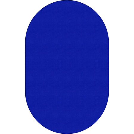 Flagship Carpets Ameristrong Solid Color Oval Rug - Royal Blue - 91.20’’ x 12 ft - Traditional Fiber/Nylon - Rugs & Mats