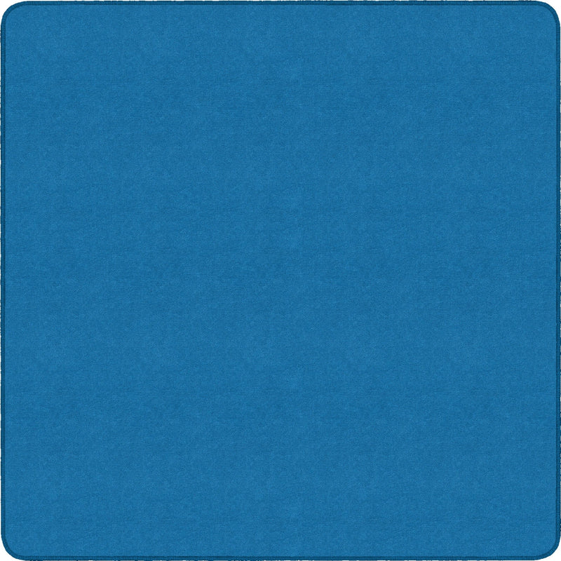 Flagship Carpets Ameristrong Solid Color Rug - Traditional 12x12 ft Square Blue Bird - Rugs & Mats