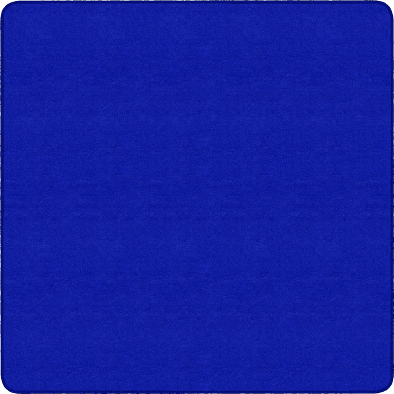 Flagship Carpets Ameristrong Solid Color Rug - Traditional 12x12 ft Square Royal Blue - Nylon Fiber - Rugs & Mats