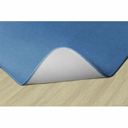 Flagship Carpets Ameristrong Solid Color Rug - Traditional Floor 12ft x 91.20’’ Blue Bird Nylon - Rugs & Mats