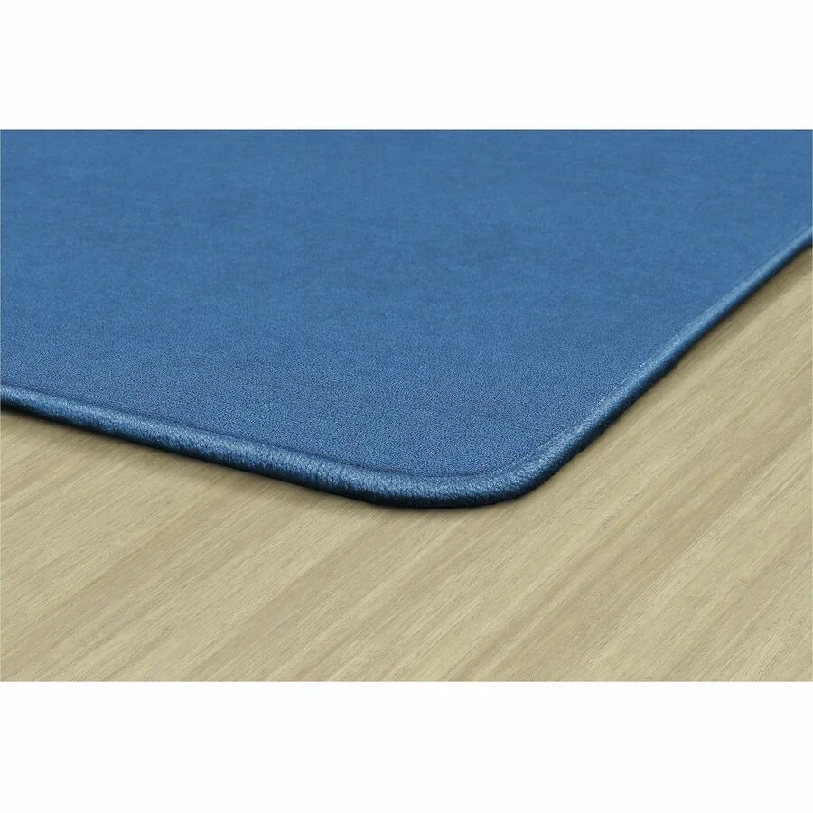 Flagship Carpets Ameristrong Solid Color Rug - Traditional Square Floor 72’’x72’’ Blue Bird - Rugs & Mats