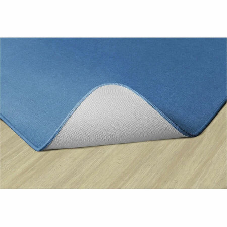 Flagship Carpets Ameristrong Solid Color Rug - Traditional Square Floor 72’’x72’’ Blue Bird - Rugs & Mats