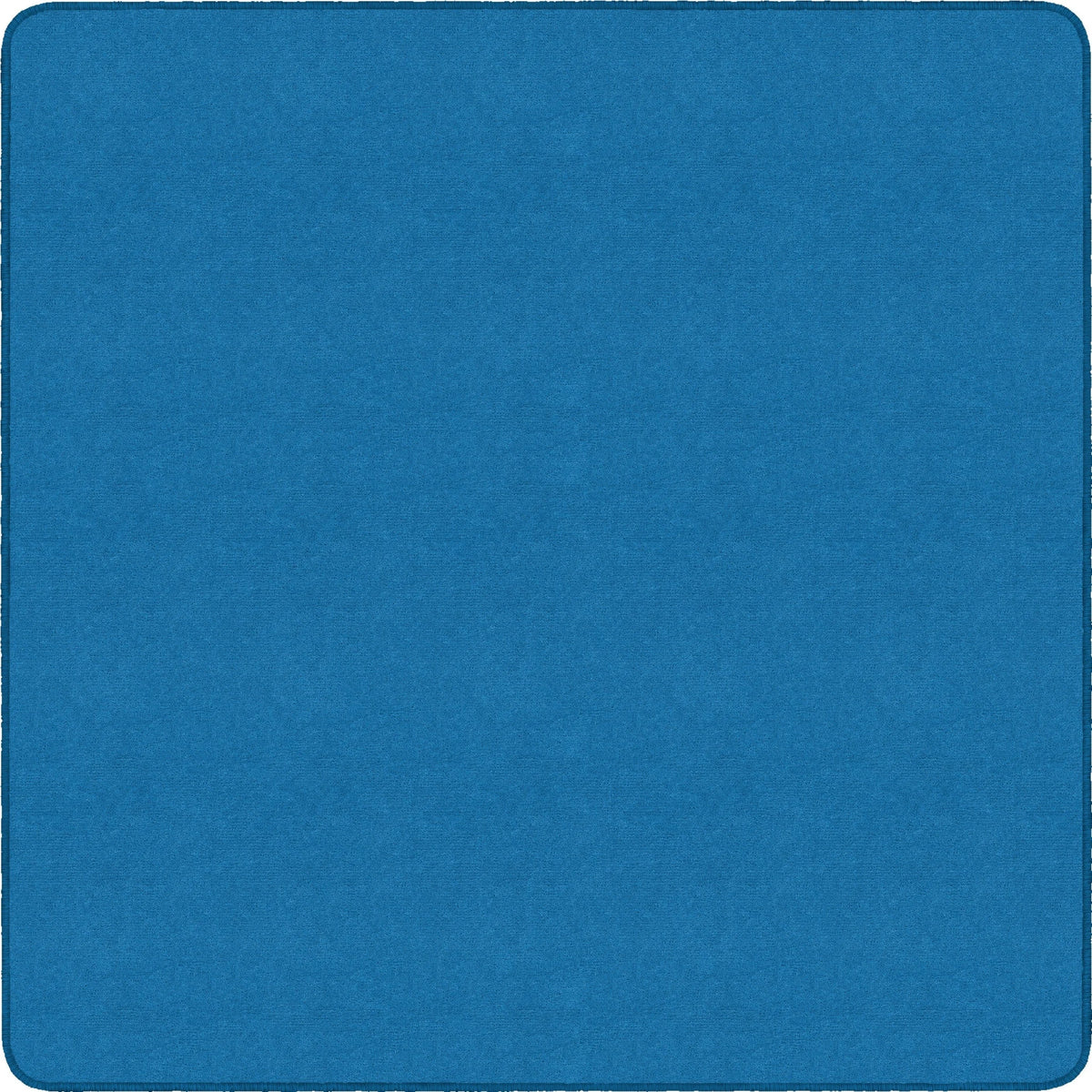 Flagship Carpets Ameristrong Solid Color Rug - Traditional Square Floor 72’’x72’’ Blue Bird - Rugs & Mats
