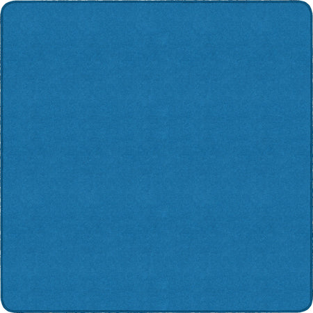 Flagship Carpets Ameristrong Solid Color Rug - Traditional Square Floor 72’’x72’’ Blue Bird - Rugs & Mats