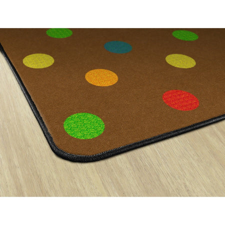 Flagship Carpets Basics Dots Classroom Rug - Left