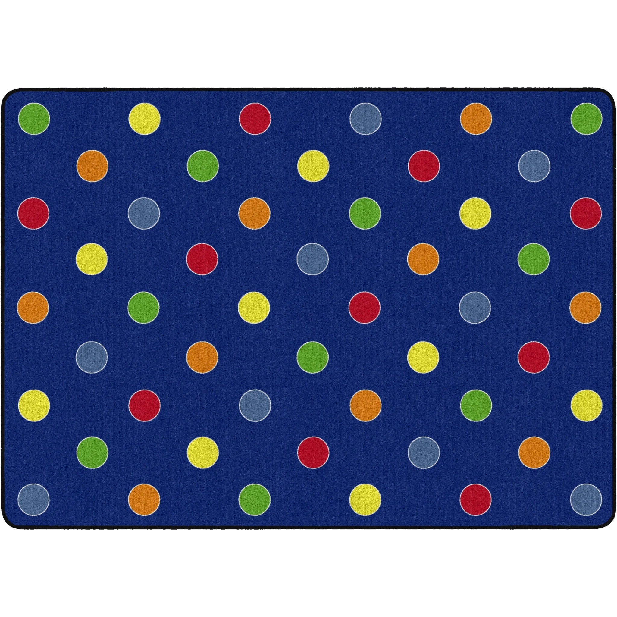 Flagship Carpets Basics Dots Classroom Rug - Primary Nylon - Rugs & Mats