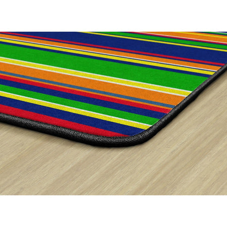 Flagship Carpets Basics Stripes Classroom Rug - Right