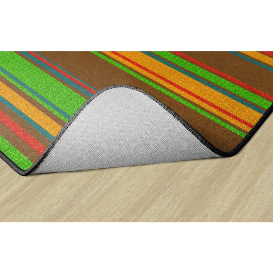 Flagship Carpets Basics Stripes Classroom Rug - Bottom