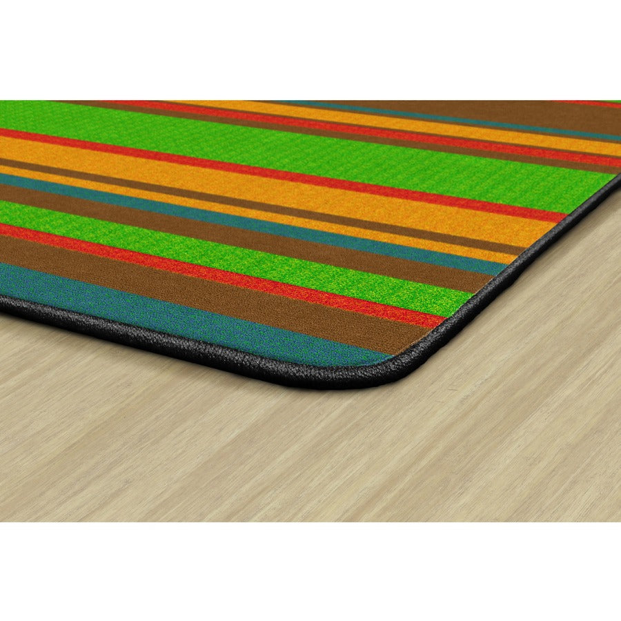 Flagship Carpets Basics Stripes Classroom Rug - Right