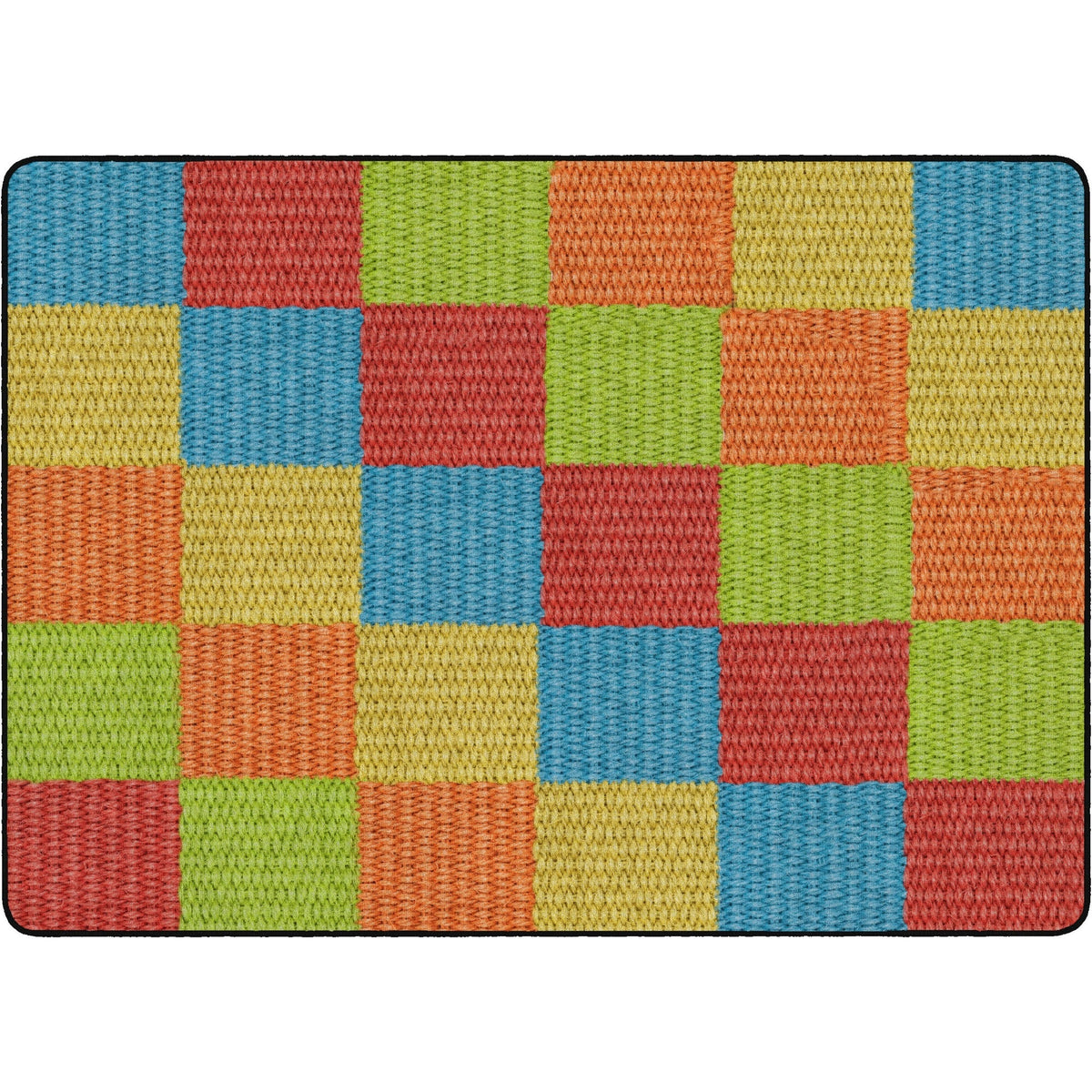 Flagship Carpets Basketweave Blocks Class Rug - 2000