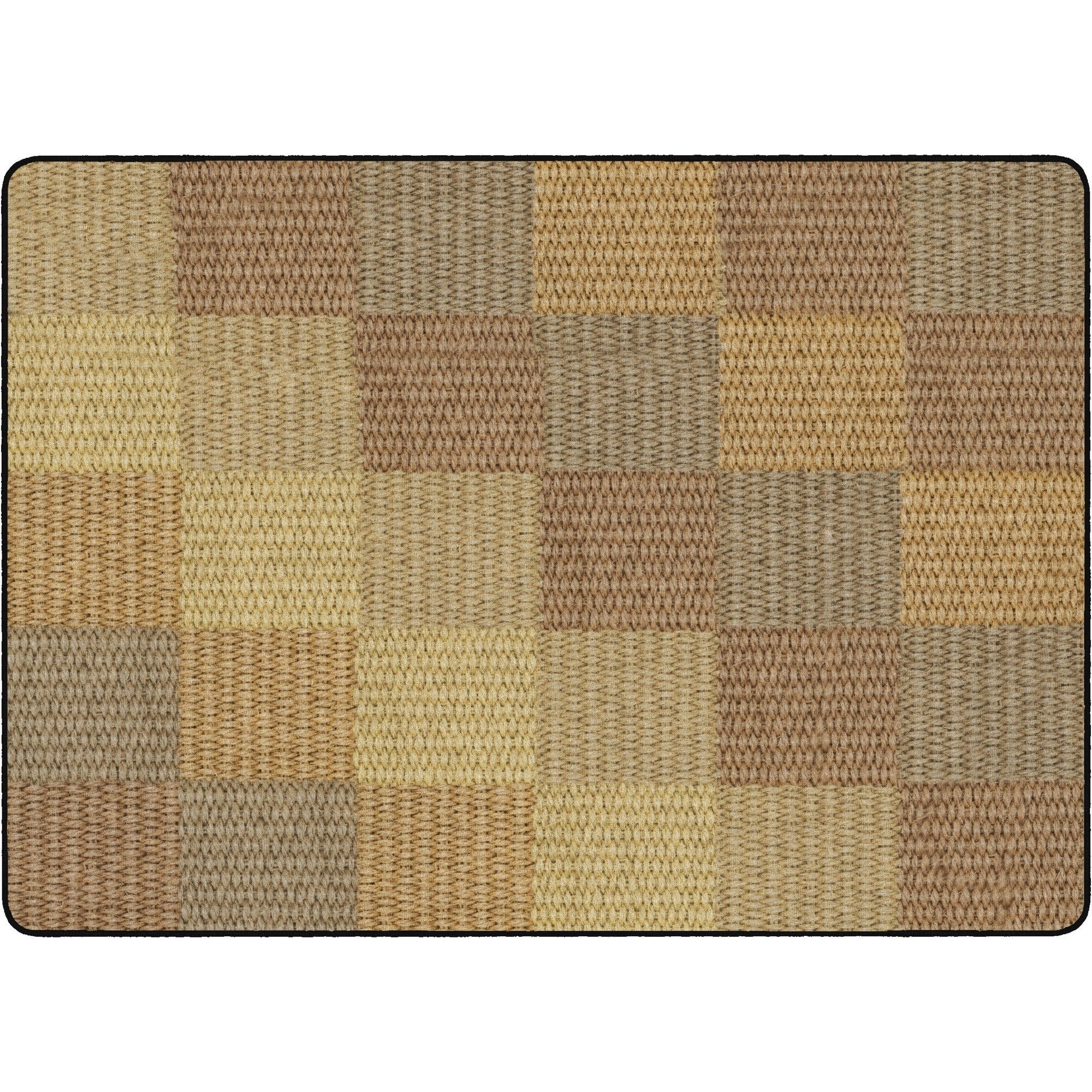 Flagship Carpets Basketweave Blocks Class Rug - 2000