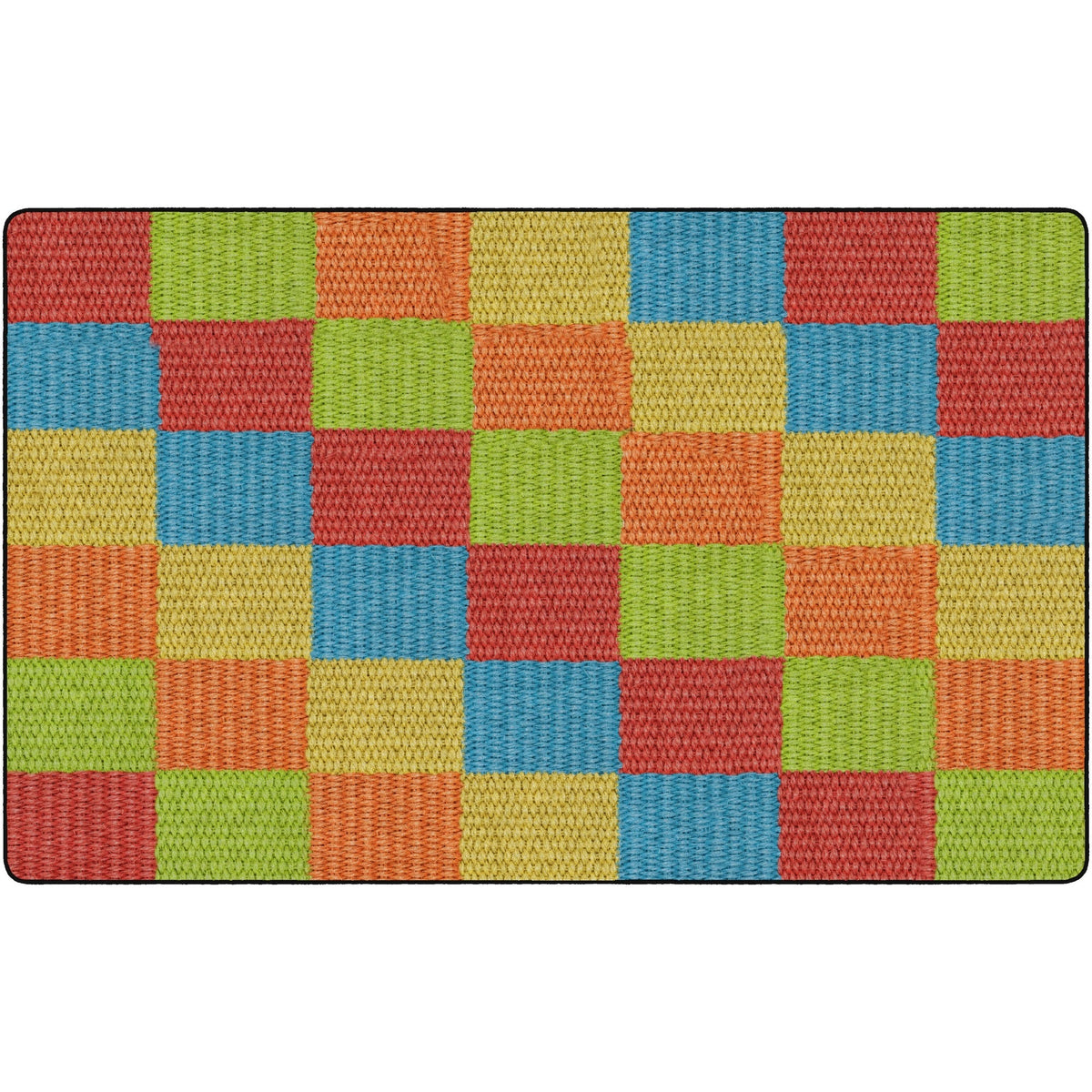 Flagship Carpets Basketweave Blocks Class Rug - 2000