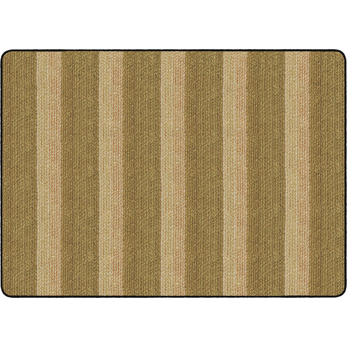Flagship Carpets Basketweave Stripes Classroom Rug - 2000